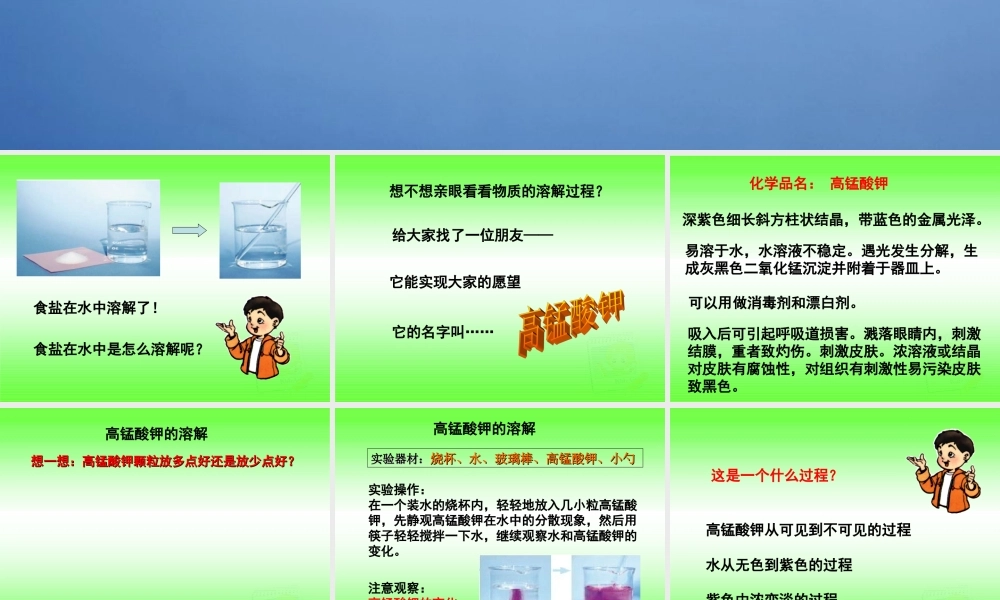 四年级科学上册 水是怎样溶解物质的 1课件 教科版