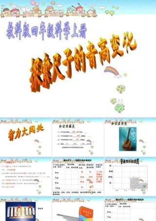 四年级科学上册 探索尺子的音高变化 1课件 教科版