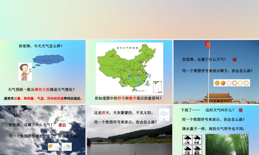 四年级科学上册 天气 1我们关心天气课件 教科版-教科版小学四年级上册自然科学课件