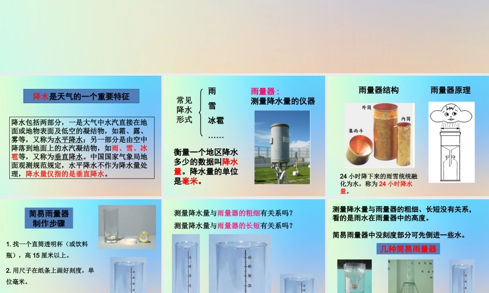 四年级科学上册 天气 5降水量的测量课件 教科版-教科版小学四年级上册自然科学课件