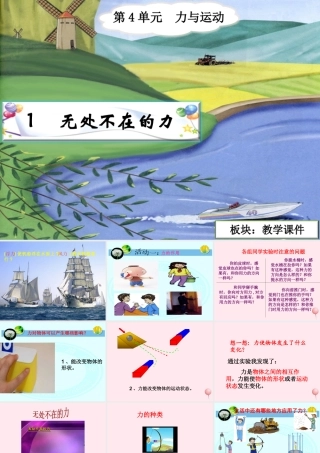 四年级科学下册 4.1《无处不在的力》课件4 湘教版-湘教版小学四年级下册自然科学课件