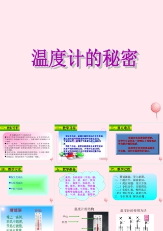 四年级科学下册 第一单元 热与我们的生活 第5课《温度计的秘密》课件5 青岛版五四制-青岛版小学四年级下册自然科学课件