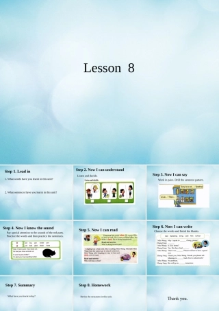 四年级英语上册 Unit 2 May I speak to Mike Lesson 8课件 北京课改版-北京课改版小学四年级上册英语课件