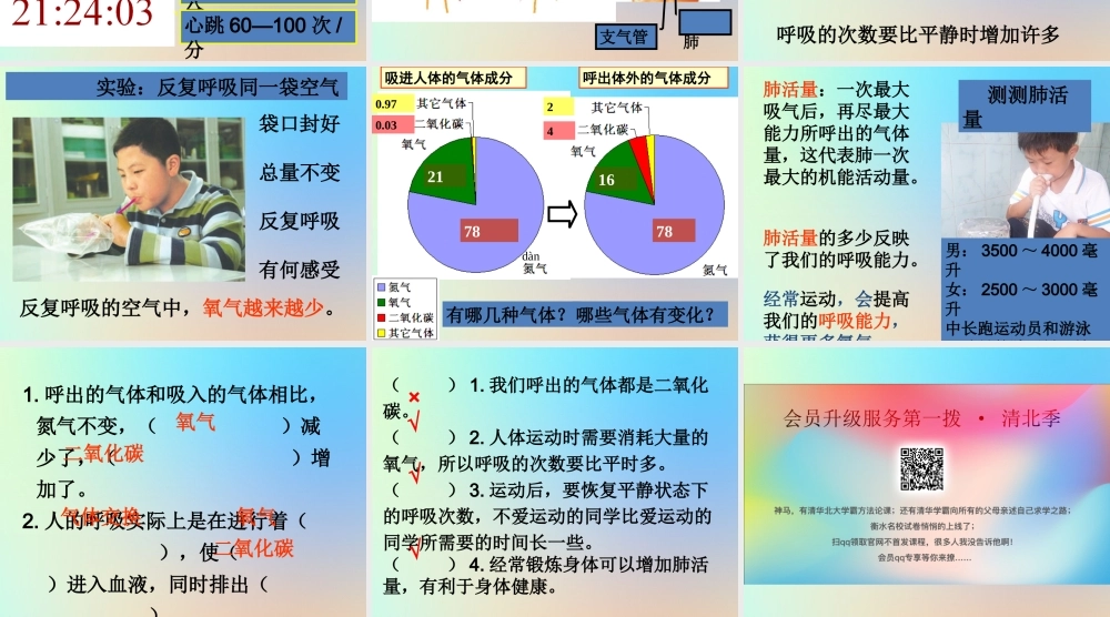 四年级科学上册 我们的身体 3运动起来会怎样一课件 教科版-教科版小学四年级上册自然科学课件