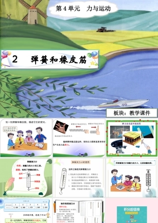 四年级科学下册 4.2《弹簧和橡皮筋》课件1 湘教版-湘教版小学四年级下册自然科学课件