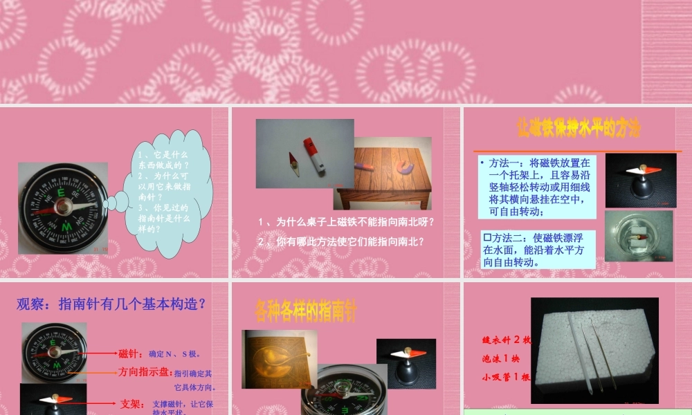 四年级科学上册 指南针 2课件 首师大版