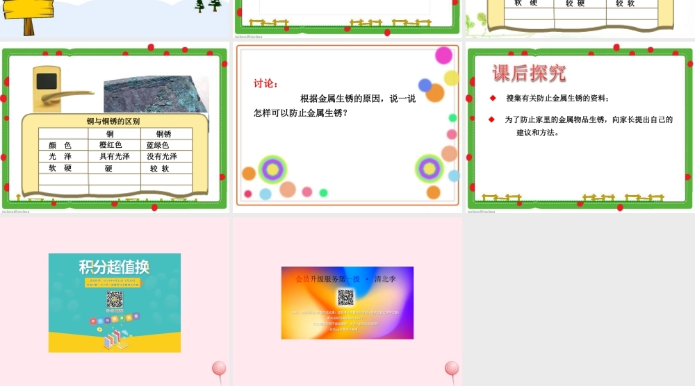 四年级科学下册 5.2《失去光泽的铜镜》课件 湘教版-湘教版小学四年级下册自然科学课件
