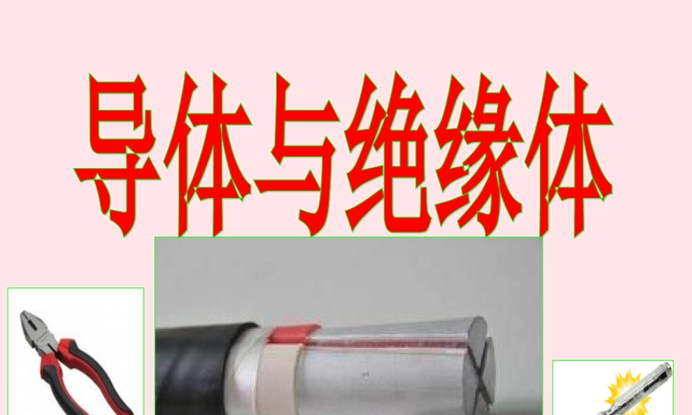 四年级科学下册 1 电 5 导体与绝缘体课件1 教科版-教科版小学四年级下册自然科学课件