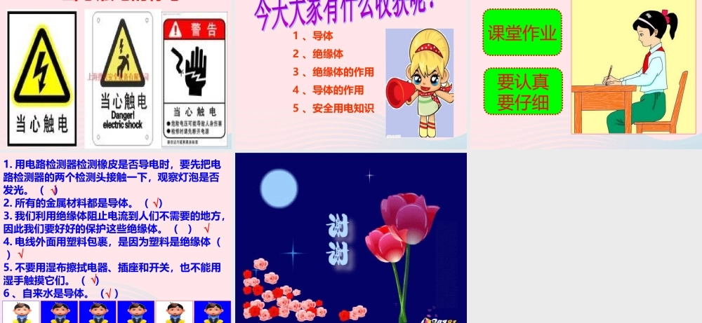 四年级科学下册 1 电 5 导体与绝缘体课件1 教科版-教科版小学四年级下册自然科学课件