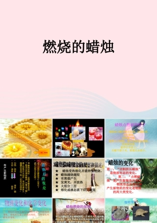 四年级科学下册 5.3《燃烧的蜡烛》课件1 湘教版-湘教版小学四年级下册自然科学课件