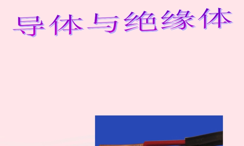 四年级科学下册 1 电 5 导体与绝缘体课件4 教科版-教科版小学四年级下册自然科学课件