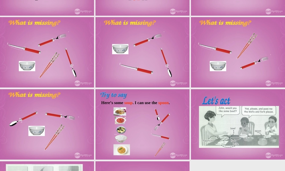 四年级英语上册 Unit 5 Dinne's ready 第三课时课件 人教PEP