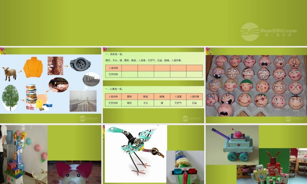 四年级科学下册《材料的分类》课件2 青岛版