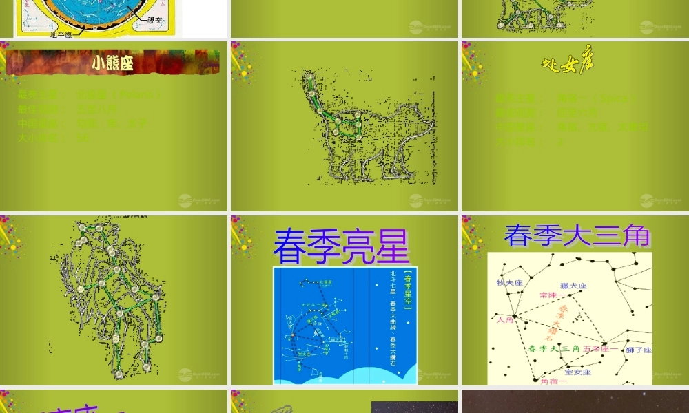 四年级科学下册《春季星空》课件2 青岛版