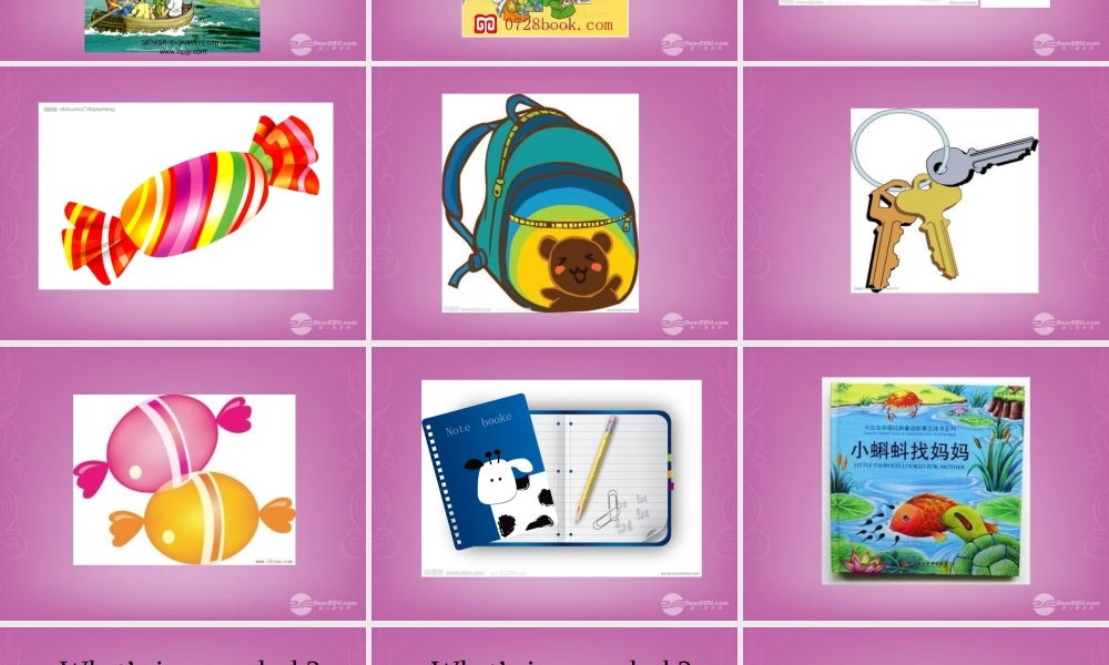 四年级英语上册 Unit 2 My schoolbag 第五课时课件 人教PEP