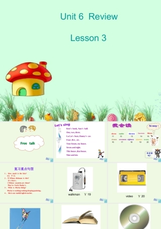 四年级英语上册 Unit 6 review课件 北师大版（一起）-北师大版小学四年级上册英语课件