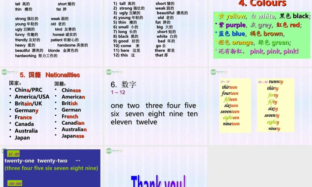 四年级英语上册 Module2 Unit5课件 广州版