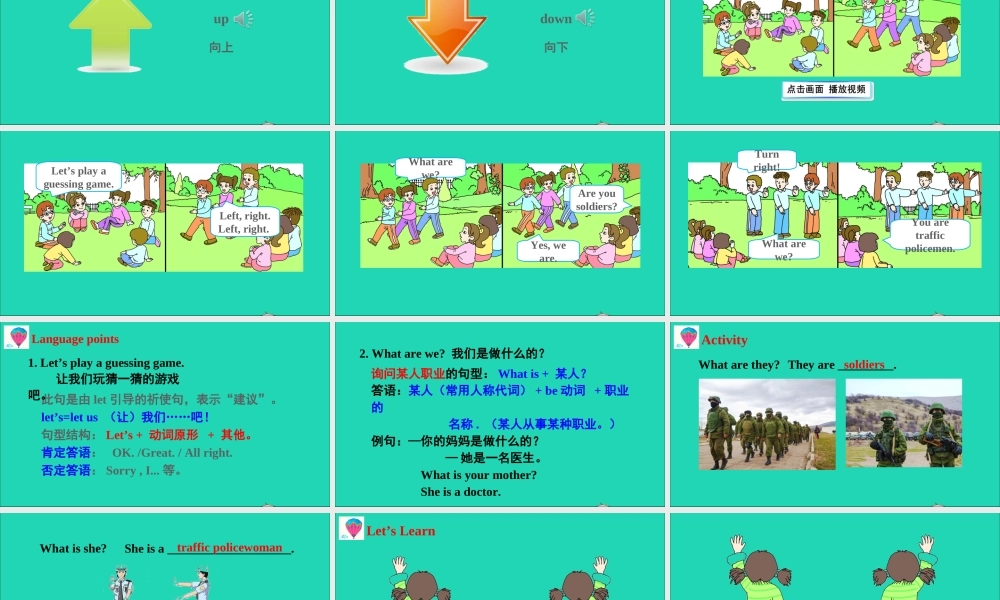 四年级英语上册 Unit 6 Turn right课件+素材 湘少版