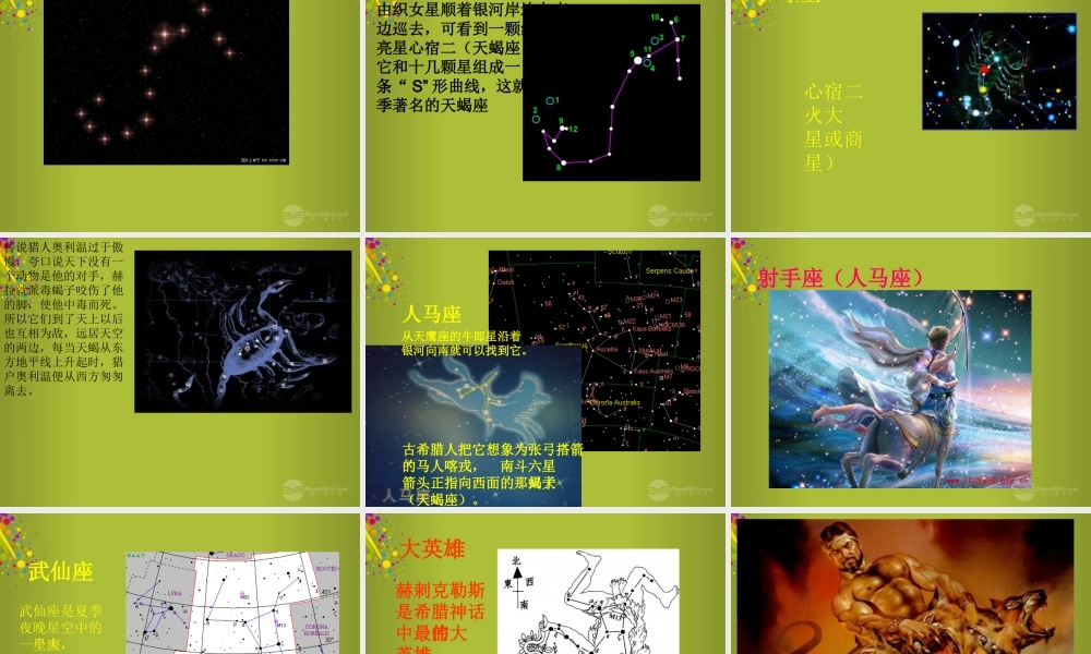 四年级科学下册《夏季星空》课件2 青岛版