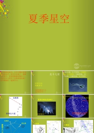 四年级科学下册《夏季星空》课件2 青岛版