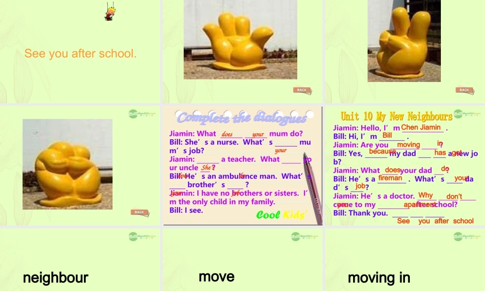 四年级英语上册 Module4 Unit10(2)课件 广州版