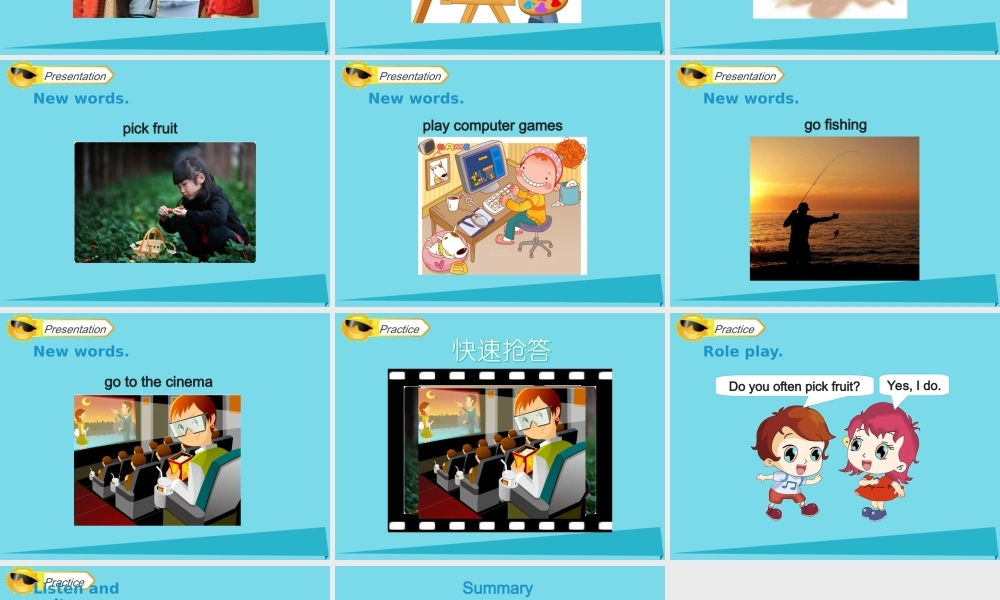 四年级英语上册 Unit 2 On the Weekend（Lesson 1）课件 人教新起点-人教新起点小学四年级上册英语课件