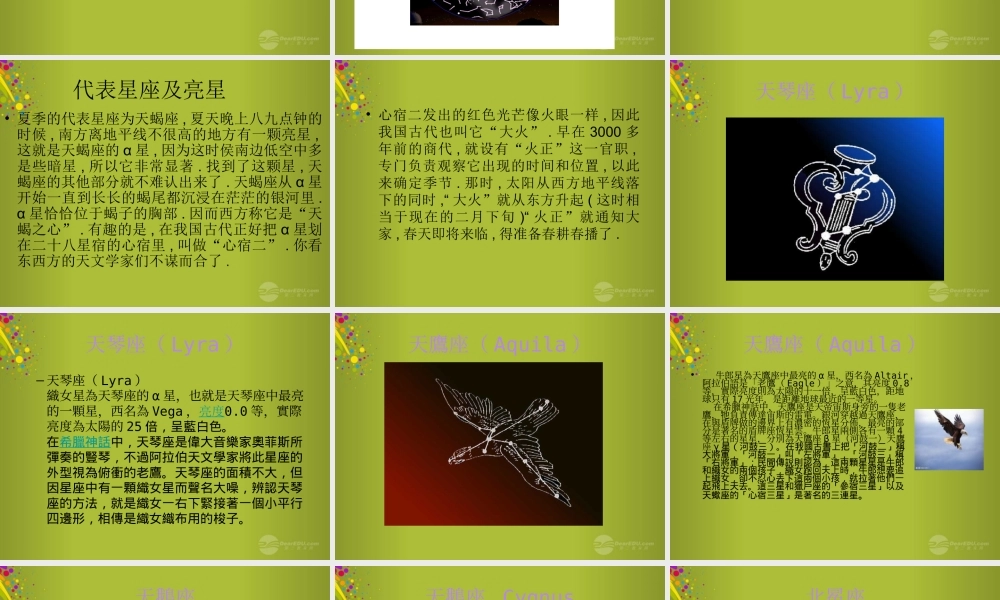 四年级科学下册《夏季星空》课件3 青岛版