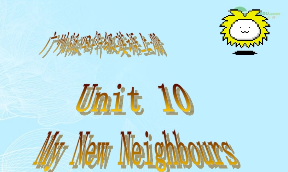 四年级英语上册 Module4 Unit10(3)课件 广州版