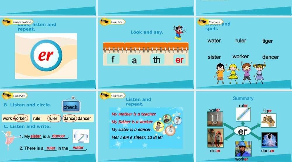 四年级英语上册 Unit 2 On the Weekend（Let’s Spell）课件 人教新起点-人教新起点小学四年级上册英语课件