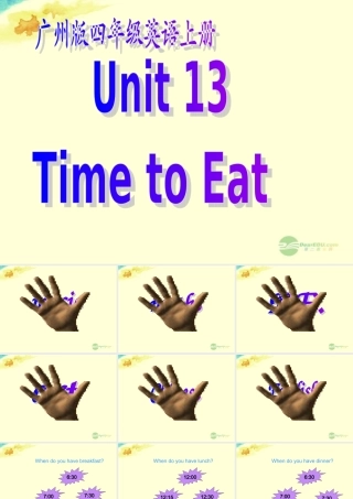 四年级英语上册 Module5 Unit13(2)课件 广州版