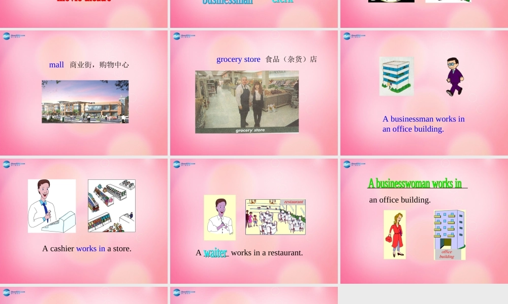 四年级英语上册 Unit 2 Shopping in the City lessson13 Where Do They Work课件 冀教版（三起）-冀教版小学四年级上册英语课件