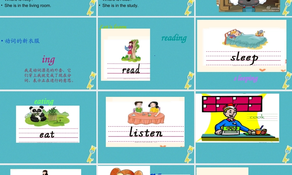 四年级英语下册 Unit 2 I'm Cooking in the Kitchen（parta）课件 陕旅版-陕旅版小学四年级下册英语课件