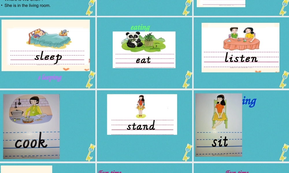 四年级英语下册 Unit 2 I'm Cooking in the Kitchen课件 陕旅版-陕旅级下册英语课件