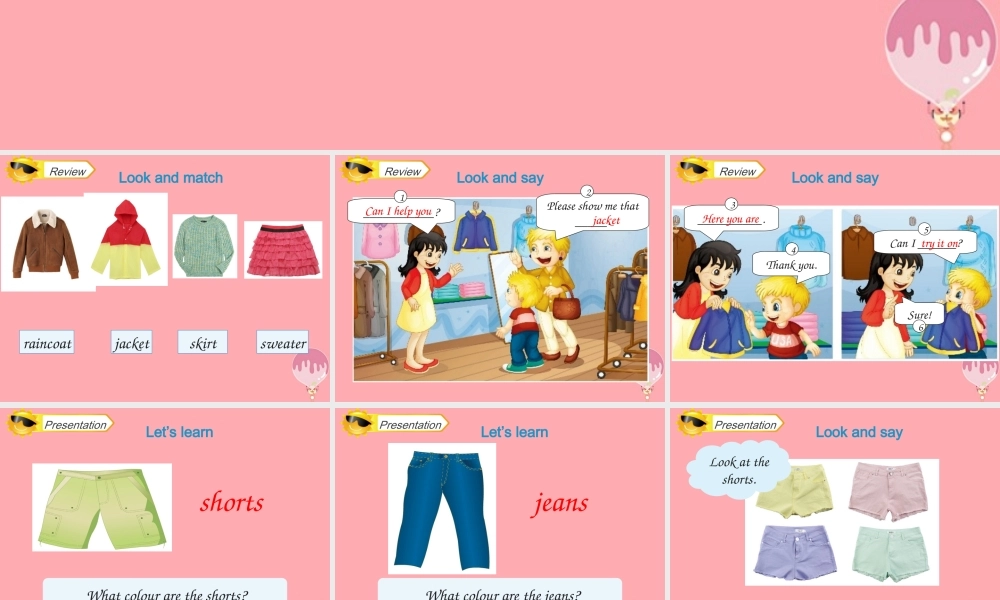 四年级英语上册 Unit 5 I like those shoes（Lesson 28）教学课件 人教精通版-人教版小学四年级上册英语课件