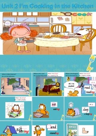 四年级英语下册 Unit 2 I'm Cooking in the Kitchen课件1 陕旅版-陕旅版小学四年级下册英语课件