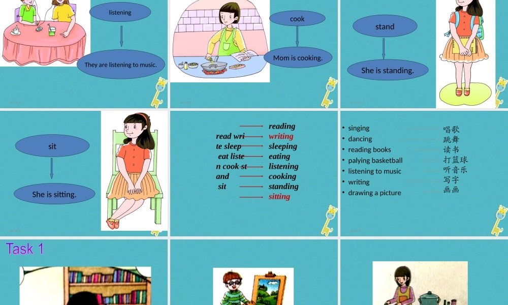 四年级英语下册 Unit 2 I'm Cooking in the Kitchen课件4 陕旅版-陕旅版小学四年级下册英语课件