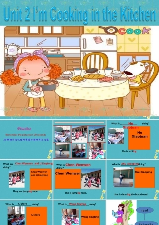 四年级英语下册 Unit 2 I'm Cooking in the Kitchen课件4 陕旅版-陕旅版小学四年级下册英语课件