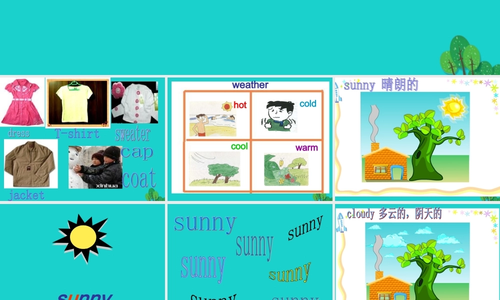 四年级英语上册 Unit 5 Lesson 1 It’s sunny课件3 鲁科版-鲁科版小学四年级上册英语课件