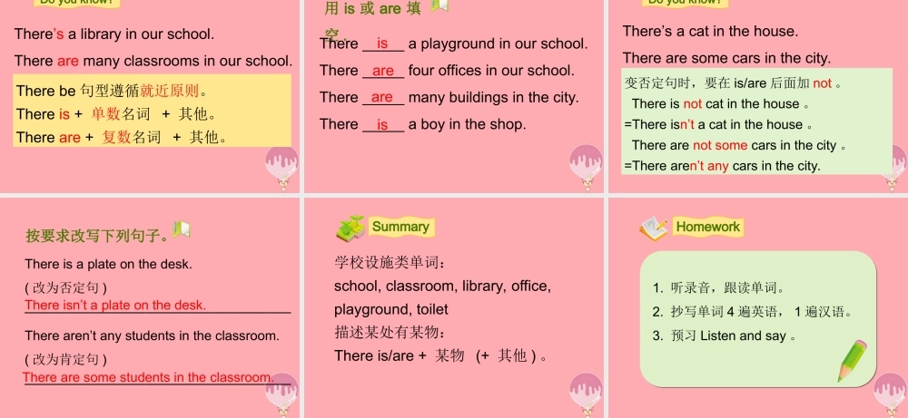 四年级英语上册 Unit 7 At school（第1课时）课件 牛津上海版-牛津上海版小学四年级上册英语课件