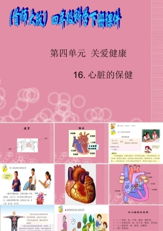 四年级科学下册 心脏的保健 3课件 首师大版
