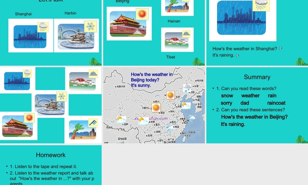 四年级英语上册 Unit 5 Lesson 2 It’s snowing课件3 鲁科版-鲁科版小学四年级上册英语课件