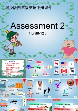 四年级英语下册 Assessment 2课件 湘少版