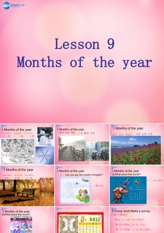 四年级英语下册 Unit 2 Lesson9Months of the year课件 冀教版（三起）-冀教版小学四年级下册英语课件