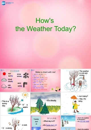 四年级英语下册 Unit 2 Lesson13 How's the weather Today课件 冀教版（三起）-冀教版小学四年级下册英语课件