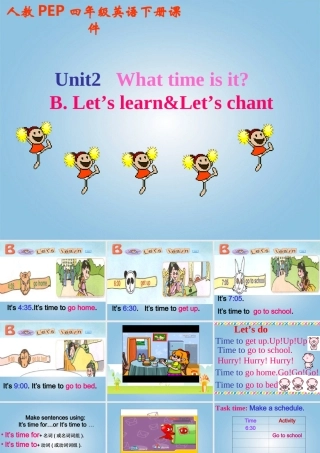 四年级英语下册 Unit 2 Part B课件 人教PEP