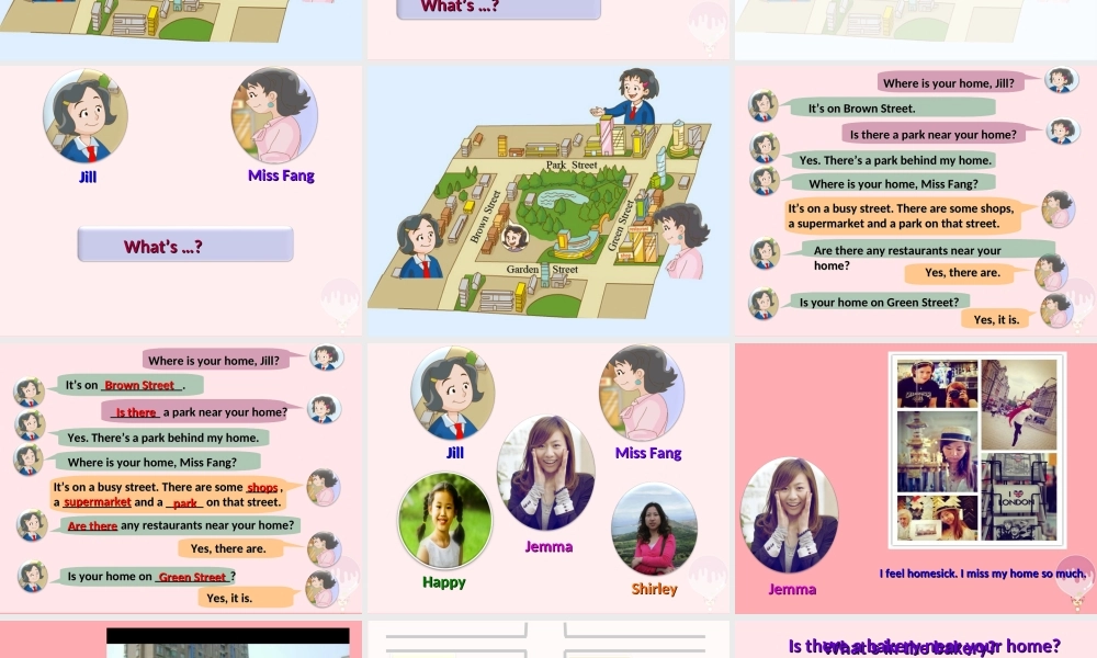 四年级英语上册 Unit 10 Around my home课件 牛津上海版-牛津上海版小学四年级上册英语课件