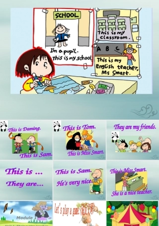 四年级英语下册 Module 1 Unit 1 She’s a nice teacher（1）教学课件 外研版（三起）-外研版小学四年级下册英语课件