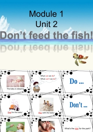四年级英语下册 Module 1 Unit 2 Don't feed the fish课件2 外研版（一起）-外研版小学四年级下册英语课件