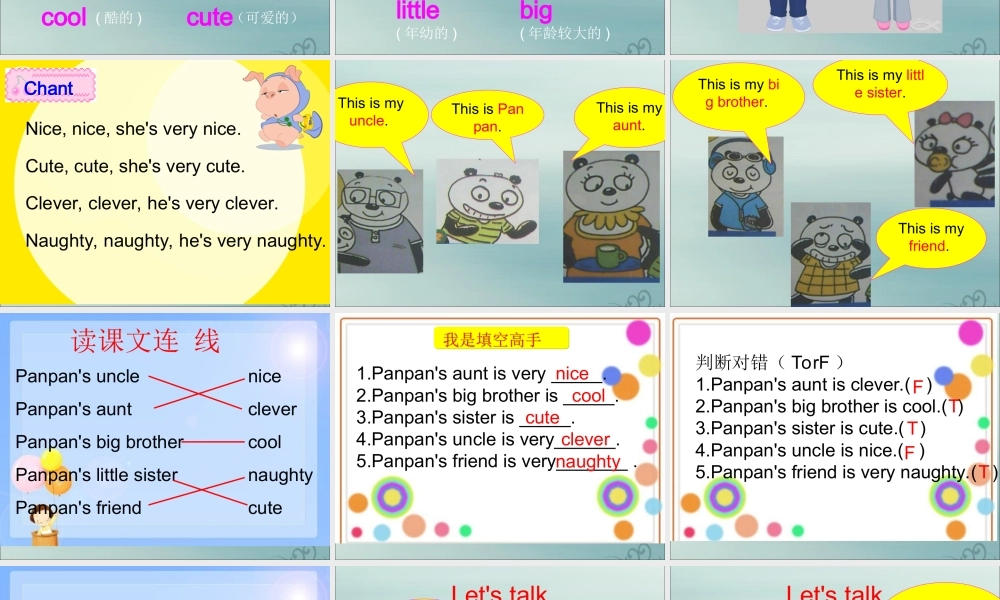 四年级英语下册 Module 1 Unit 2 He’s cool（1）教学课件 外研版（三起）-外研版小学四年级下册英语课件