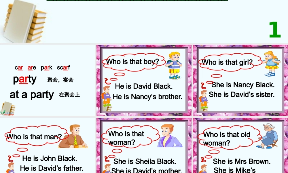 四年级英语下册 Unit 2(1)课件 苏教牛津版